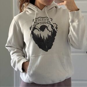 Cream Graphic Outdoorsy Hoodie